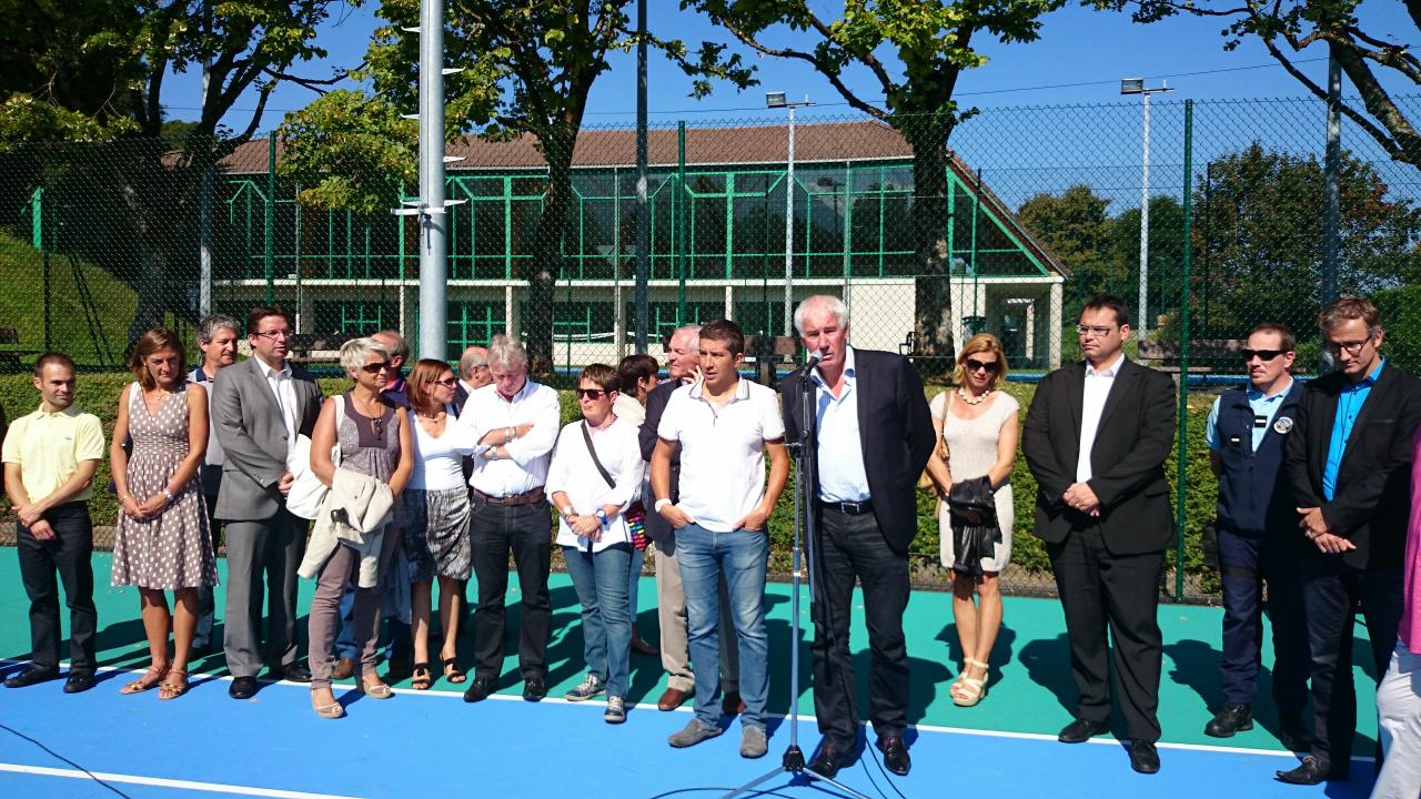Inauguration des nouveaux terrainsu