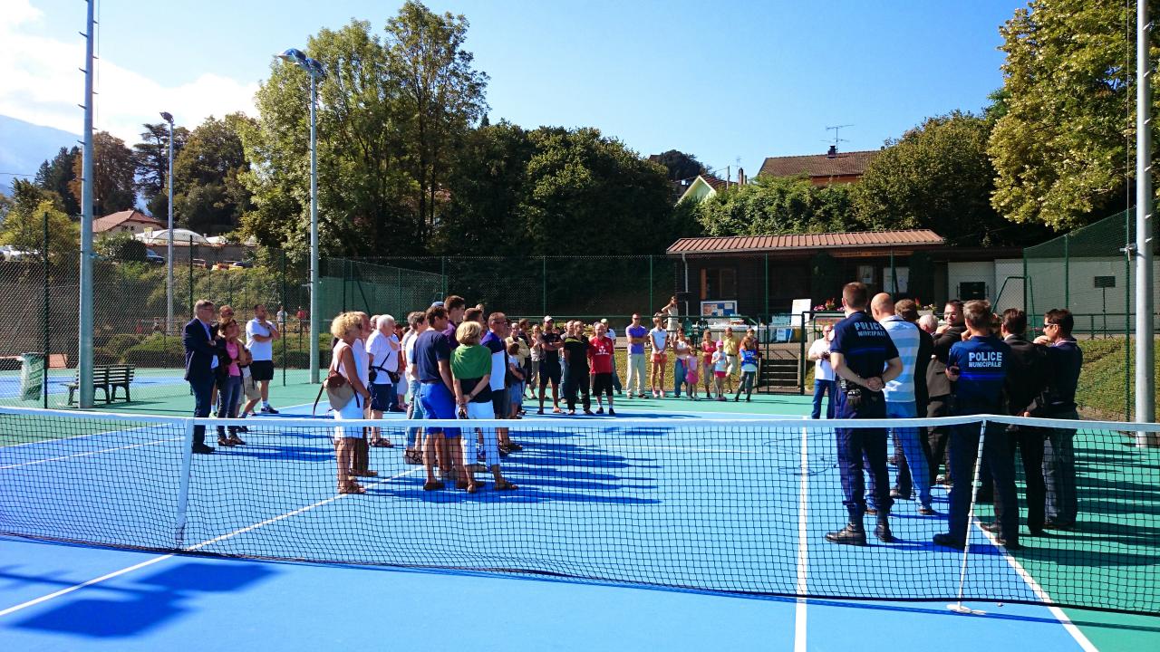 Inauguration des nouveaux terrainsu
