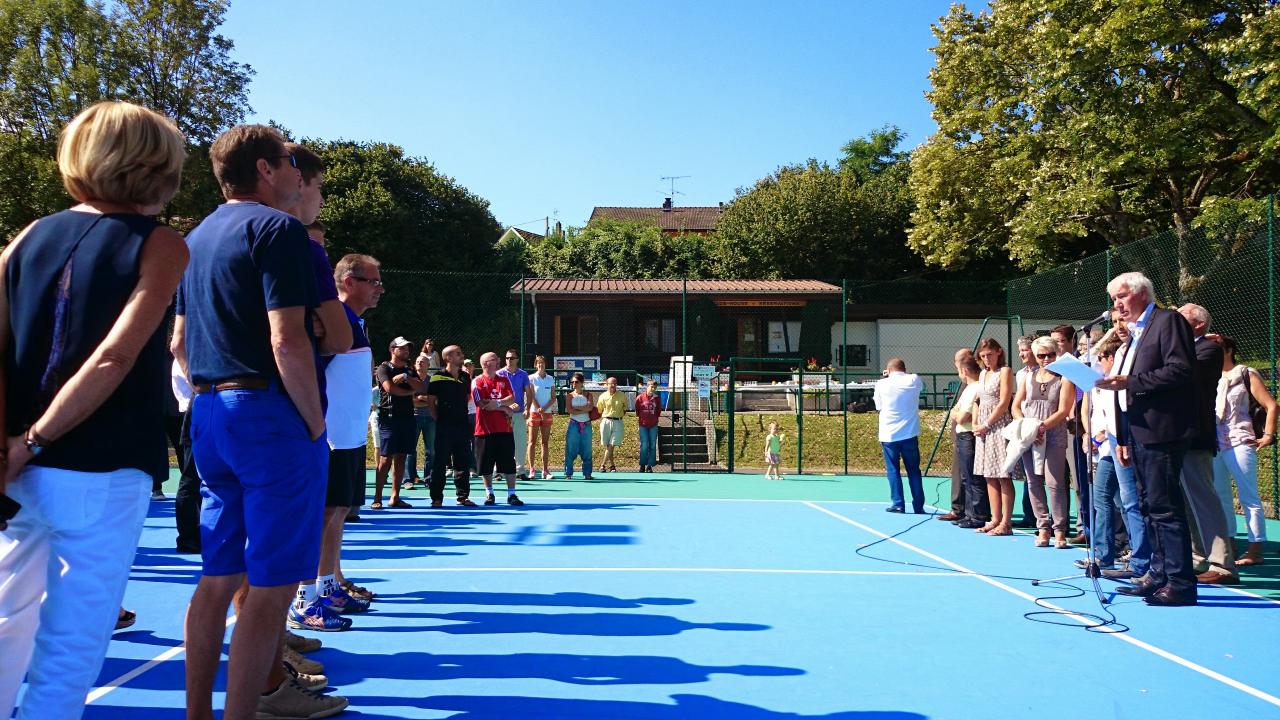 Inauguration des nouveaux terrainsu