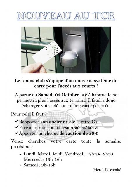 Affiche carte TCR